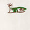 BLANC / MARRON FONCÉ / VERT
