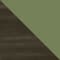 Grey Brush/Green Crystal
