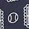 DONKERBLAUW / WIT