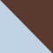 LIGHT BLUE / DARK BROWN / ORANGE