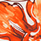 ORANGE / WEISS