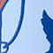 BLEU CLAIR / ORANGE / BLEU FONCÉ