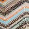 DARK BROWN / ORANGE / TURQUOISE