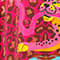 PINK / NEON ORANGE / TURQUOISE