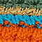 DARK BLUE / BEIGE / ORANGE