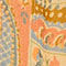 BEIGE / DUNKELORANGE / BLAU