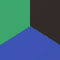 BLAUW / GROEN / ZWART