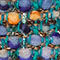 BLAUW / BEIGE / TURQUOISE
