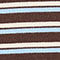 MARRON FONCÉ / ECRU / LICHTBLAUW