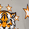 GRAU/ WEISS/ ORANGE