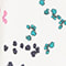 WEISS/ PINK/ DUNKELBLAU