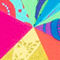 HELLGRÜN/ BLAU/ FUCHSIA