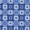 BLAU/ WEISS/ HELLBLAU