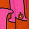 ROSA/ ORANGE/ HELLBRAUN