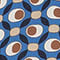 BLAU/ BEIGE/ BRAUN