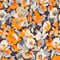 ORANGE/ DUNKELBLAU/ ECRU
