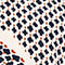 CREME/ DUNKELBLAU/ DUNKELORANGE