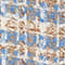 WEISS/ BEIGE/ BLAU