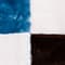 HELLBLAU/ BRAUN/ CREME