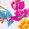 ECRU/ FUCHSIA/ ORANGE