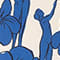 BLAU/ ECRU