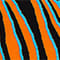 SCHWARZ/ ORANGE/ TÜRKIS