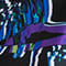 SCHWARZ/ BLAU/ LILA