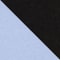 HELLBLAU/ SCHWARZ/ CREME