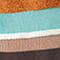 BROWN/ TURQUOISE/ WHITE