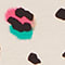 CREME/ PINK/ GRÜN