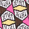 PINK/ DUNKELBRAUN/ GELB