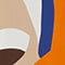 BLAU/ ORANGE/ DUNKELBRAUN