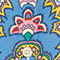 HELLGELB/ BLAU/ ROSA