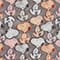 GRAU/ HELLORANGE/ ROSA