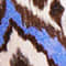 BEIGE/ DUNKELBRAUN/ BLAU