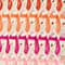 CREAM/ ORANGE/ FUCHSIA