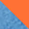 BLAU/ NEONORANGE/ SCHWARZ