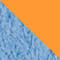 BLAU/ NEONORANGE