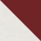 WHITE/ DARK RED