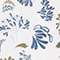 OLIV/ BLAU/ WEISS