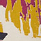ECRU/ ORANGE/ DUNKELLILA