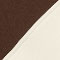 CREAM/ DARK BROWN