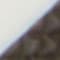 WHITE/ DARK BROWN
