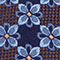 DARK BROWN/ BLUE/ ORANGE