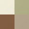 BRAUN/ HELLGRÜN/ TAUPE