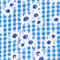 BLAU/ WEISS/ DUNKELBLAU