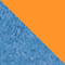 BLAU/ NEONORANGE