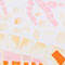 WEISS/ ORANGE/ ROSA