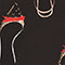 DARK BROWN/ CAMEL/ RED