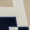 CREME/ BEIGE/ DUNKELBLAU